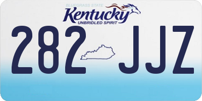 KY license plate 282JJZ