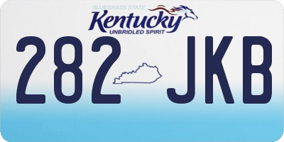 KY license plate 282JKB