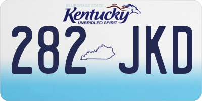 KY license plate 282JKD