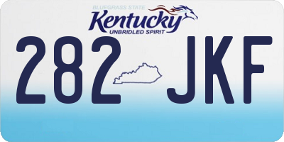 KY license plate 282JKF