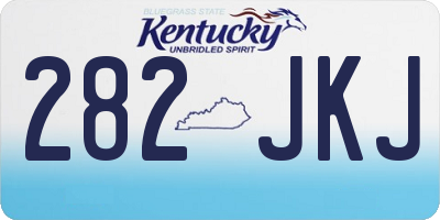 KY license plate 282JKJ