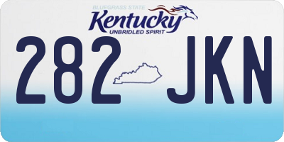 KY license plate 282JKN