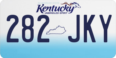 KY license plate 282JKY