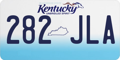 KY license plate 282JLA