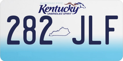 KY license plate 282JLF