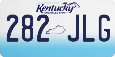KY license plate 282JLG