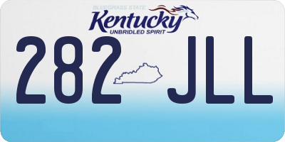KY license plate 282JLL