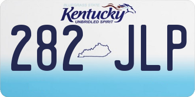 KY license plate 282JLP