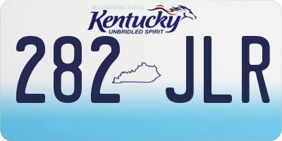 KY license plate 282JLR