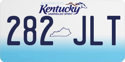 KY license plate 282JLT