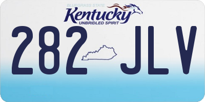 KY license plate 282JLV