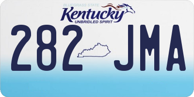 KY license plate 282JMA