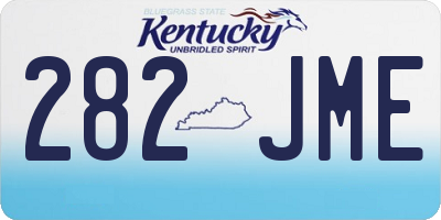 KY license plate 282JME