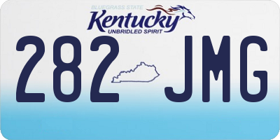 KY license plate 282JMG