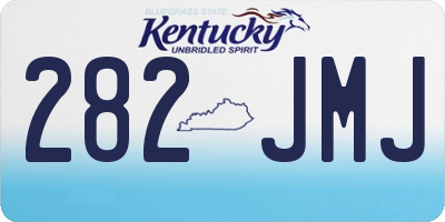 KY license plate 282JMJ