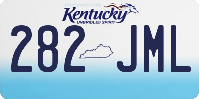 KY license plate 282JML