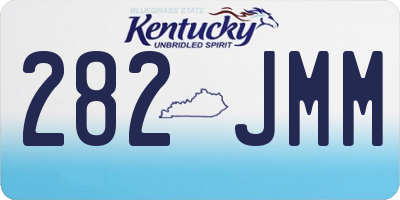 KY license plate 282JMM