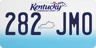 KY license plate 282JMO