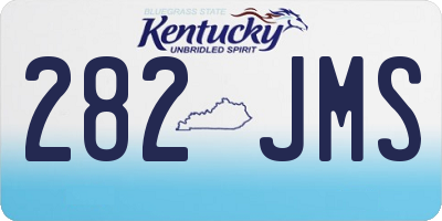 KY license plate 282JMS