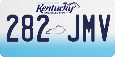 KY license plate 282JMV