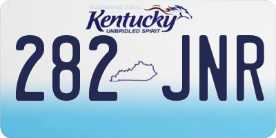 KY license plate 282JNR