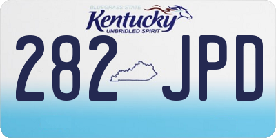KY license plate 282JPD
