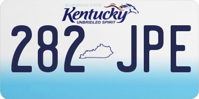 KY license plate 282JPE