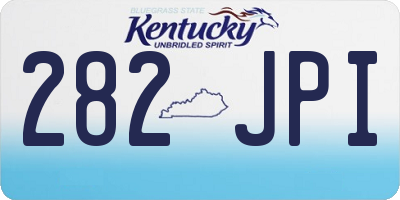 KY license plate 282JPI