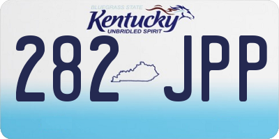 KY license plate 282JPP