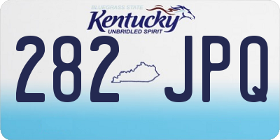 KY license plate 282JPQ