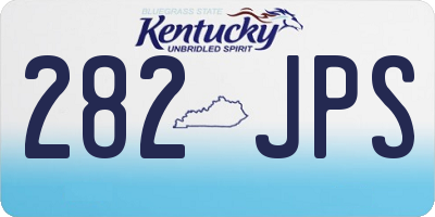 KY license plate 282JPS