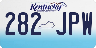 KY license plate 282JPW