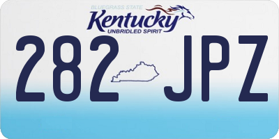 KY license plate 282JPZ