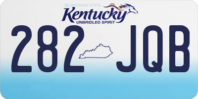 KY license plate 282JQB