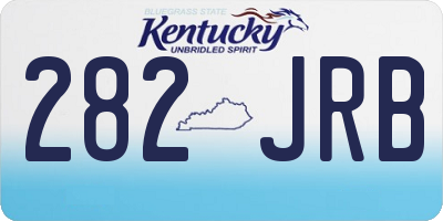 KY license plate 282JRB
