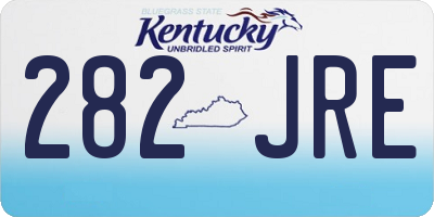 KY license plate 282JRE
