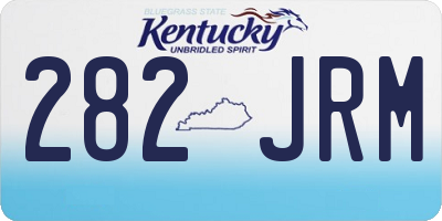 KY license plate 282JRM