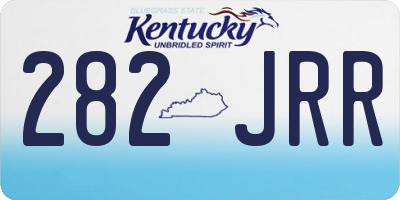 KY license plate 282JRR