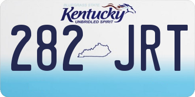 KY license plate 282JRT