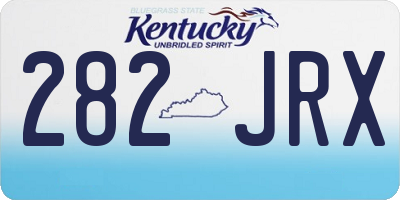 KY license plate 282JRX