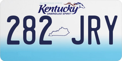KY license plate 282JRY