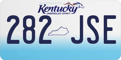 KY license plate 282JSE