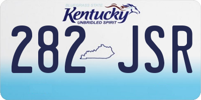 KY license plate 282JSR