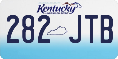 KY license plate 282JTB