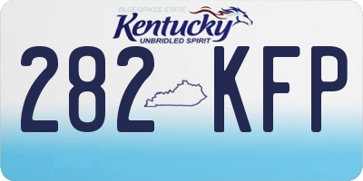 KY license plate 282KFP