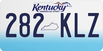 KY license plate 282KLZ