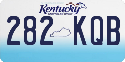 KY license plate 282KQB
