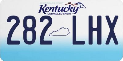 KY license plate 282LHX