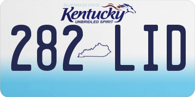 KY license plate 282LID