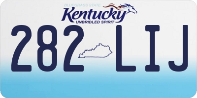 KY license plate 282LIJ